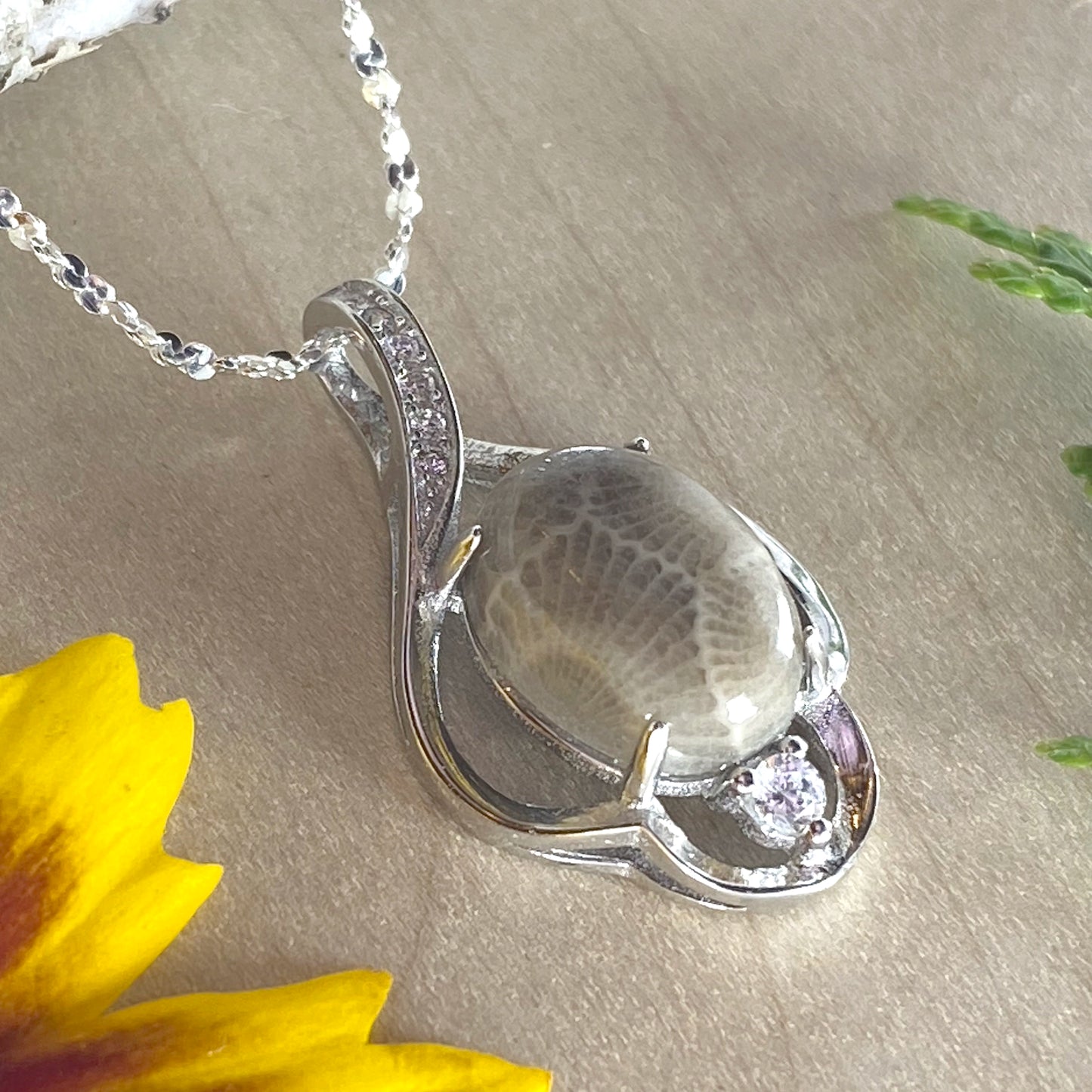 Petoskey Stone Pendant Necklace - Stone Treasures by the Lake