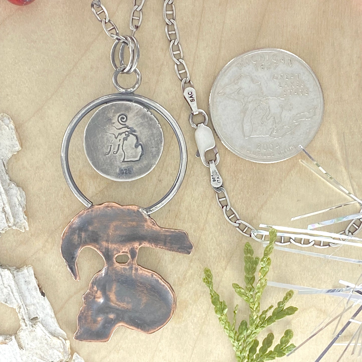 Petoskey Stone with Raven and Skull - Stone Treasures by the Lake