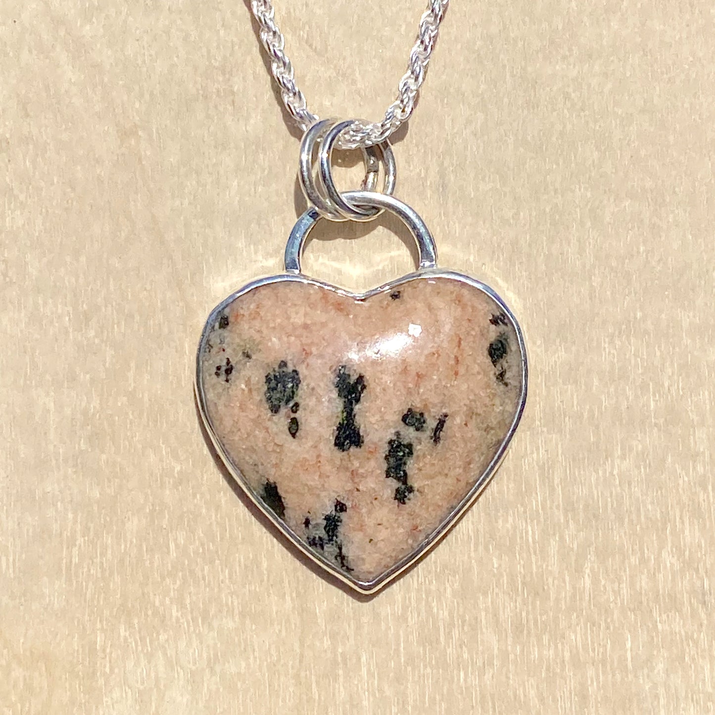 Quartzite Heart Pendant Necklace - Stone Treasures by the Lake