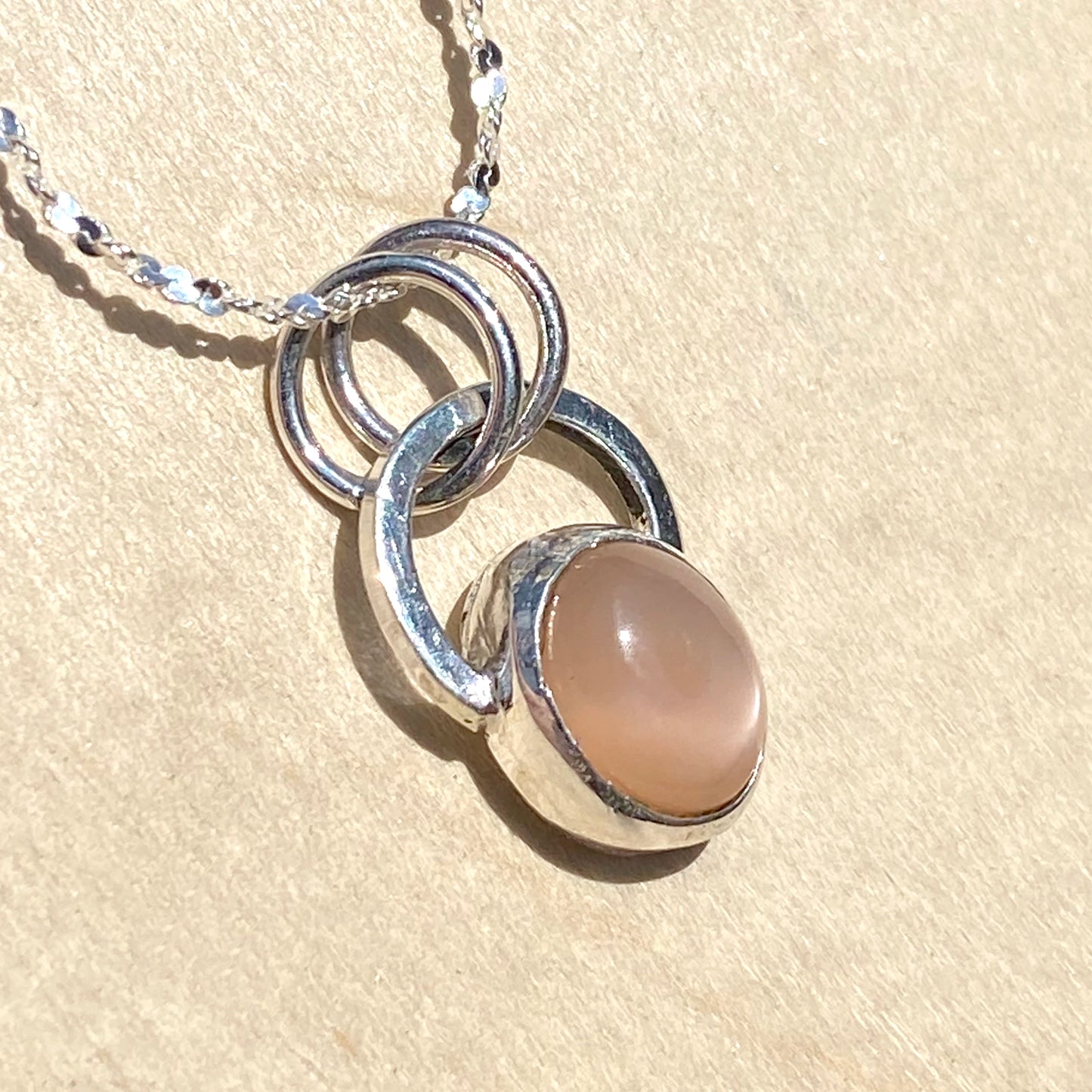 Moonstone Pendant Necklace - Stone Treasures by the Lake