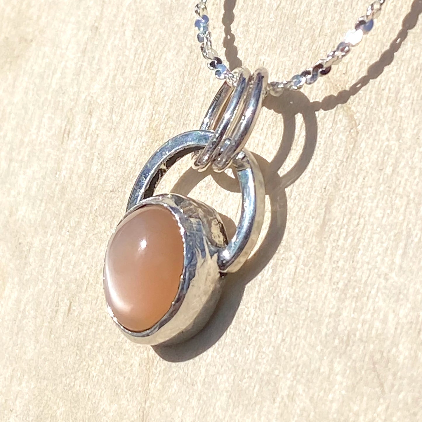 Moonstone Pendant Necklace - Stone Treasures by the Lake