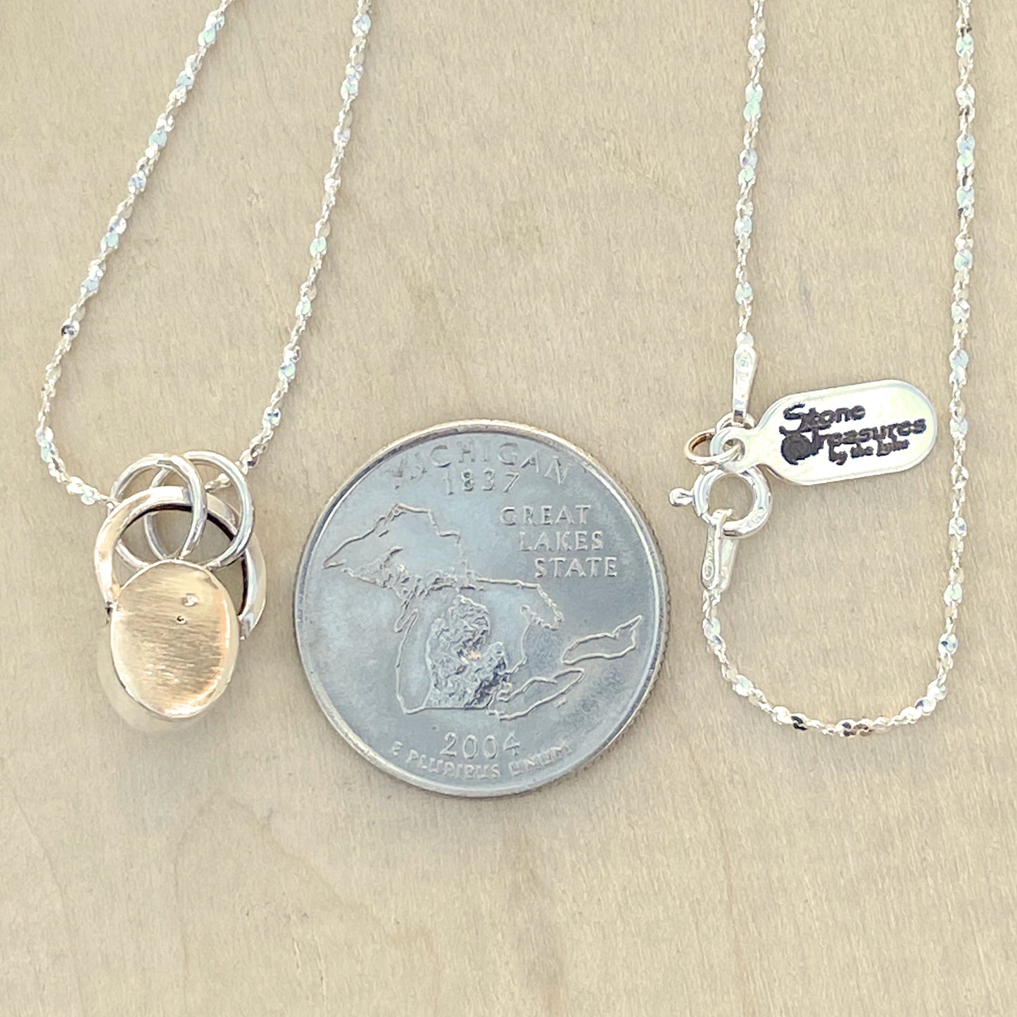 Moonstone Pendant Necklace - Stone Treasures by the Lake