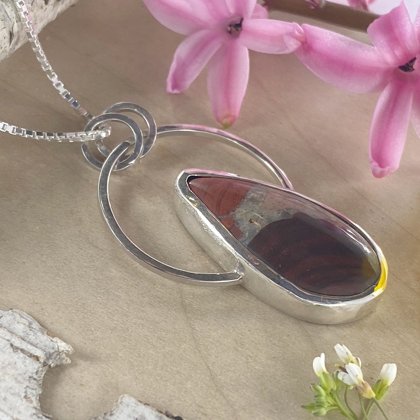 Puddingstone Pendant Necklace - Stone Treasures by the Lake