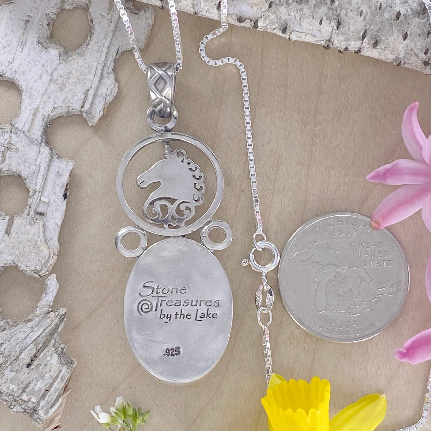 Granite Pendant Necklace - Stone Treasures by the Lake