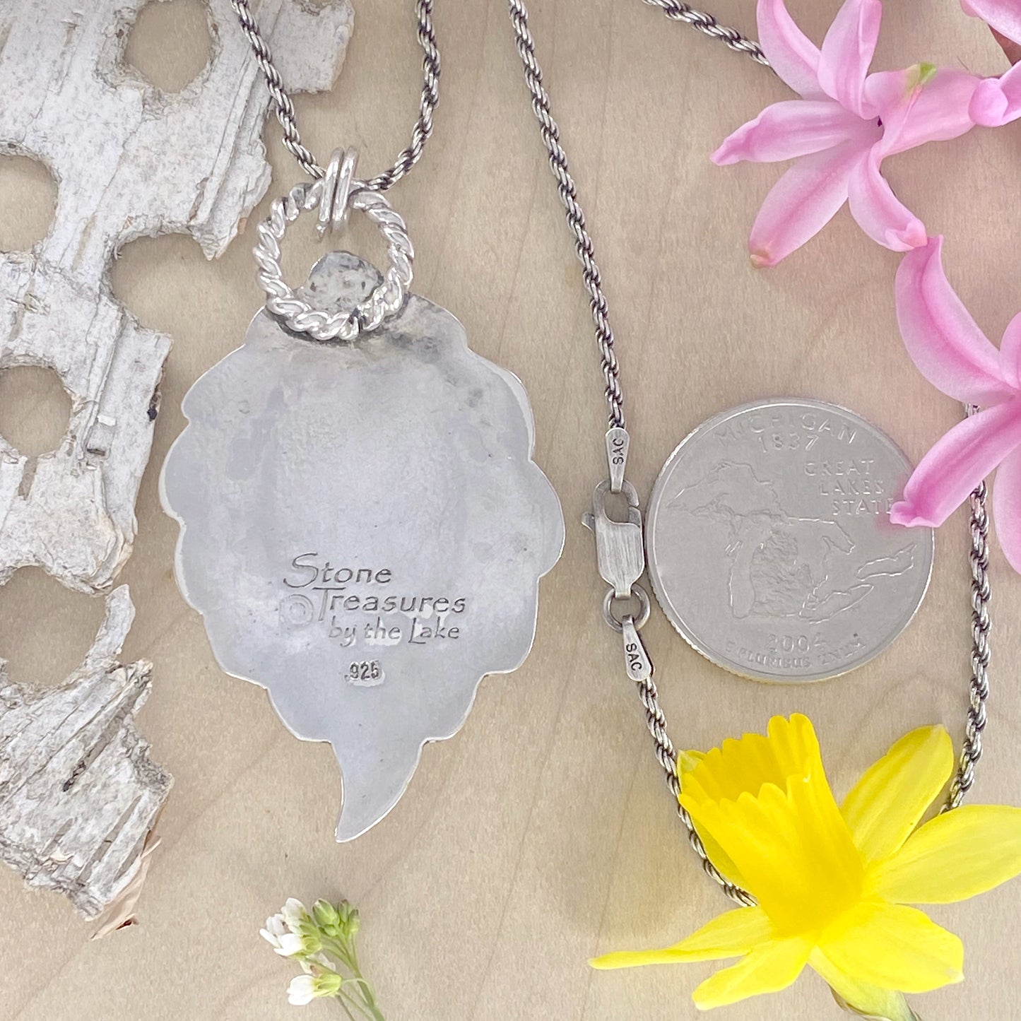 Granite Pendant Necklace - Stone Treasures by the Lake