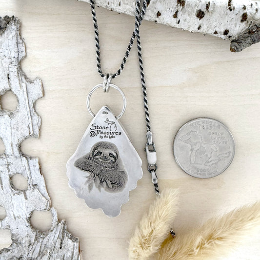 Turritella Agate Pendant Necklace - Stone Treasures by the Lake