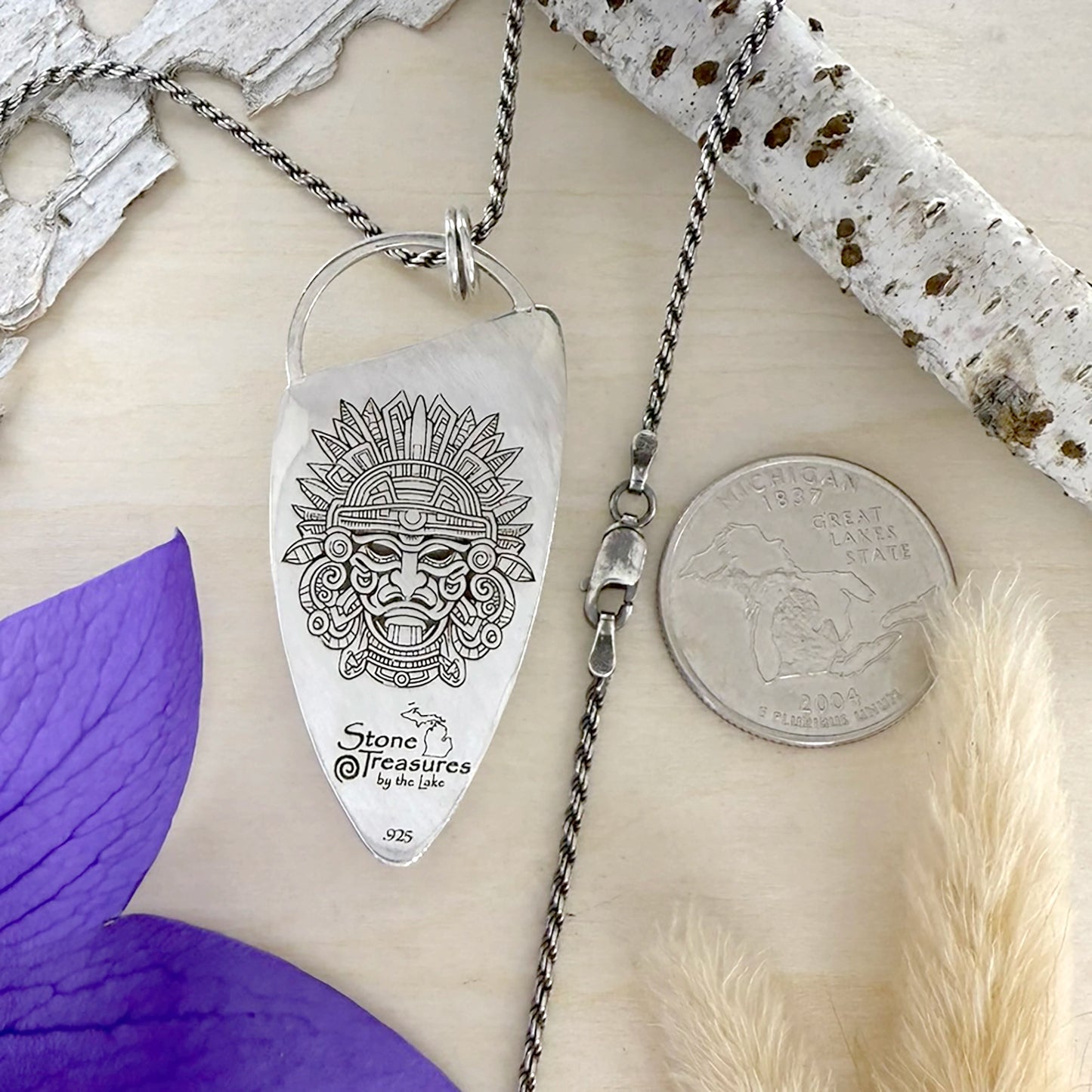 Petoskey Stone Pendant Necklace