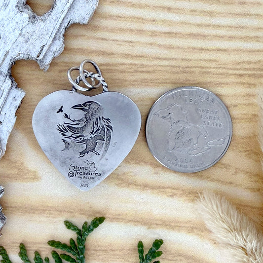 Puddingstone Heart Pendant - Stone Treasures by the Lake