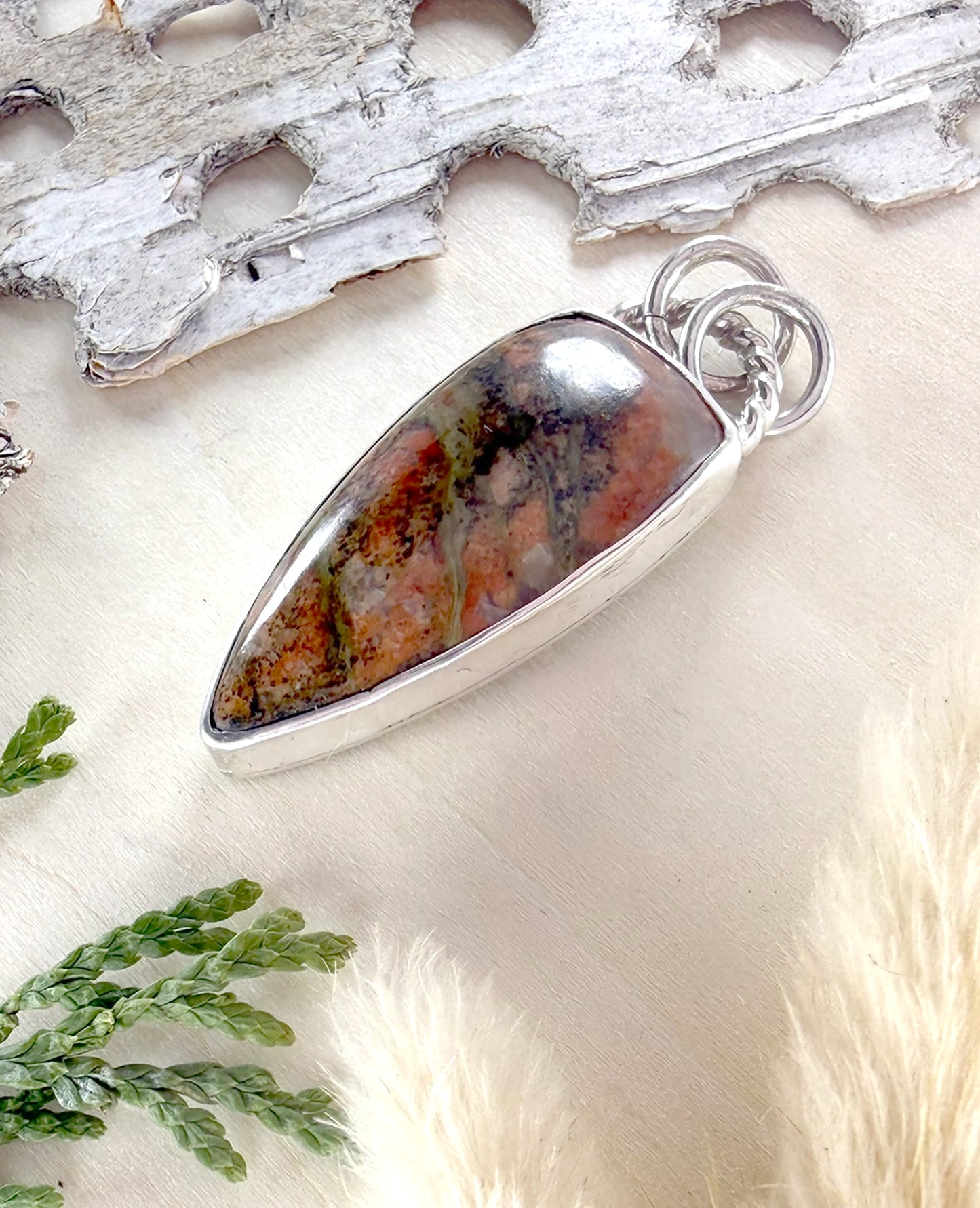 Lake Michigan Granite Pendant - Stone Treasures by the Lake