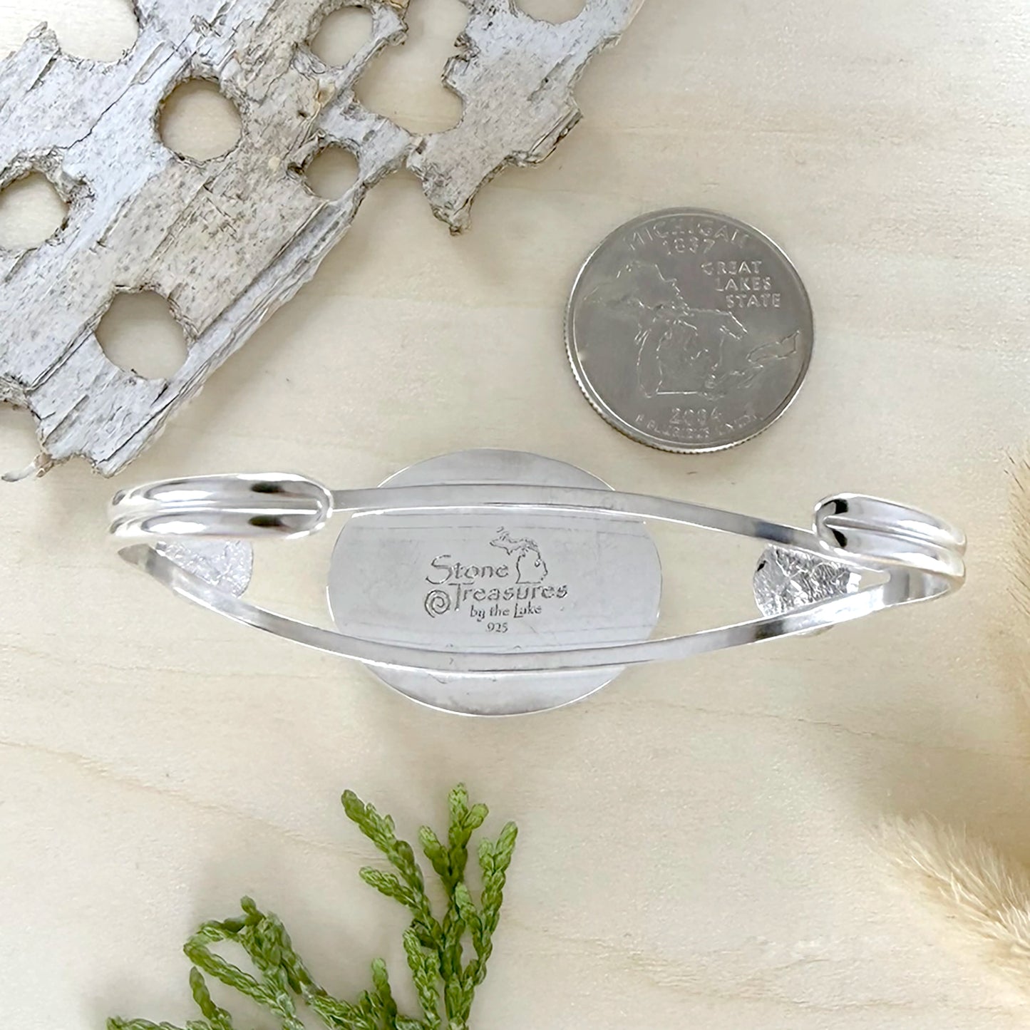 Granite Cuff Bracelet - Stone Treasures by the Lake