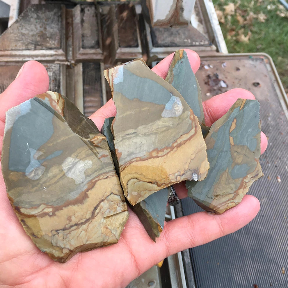 Owyhee Picture Jasper Slabs - Stone Treasures by the Lake