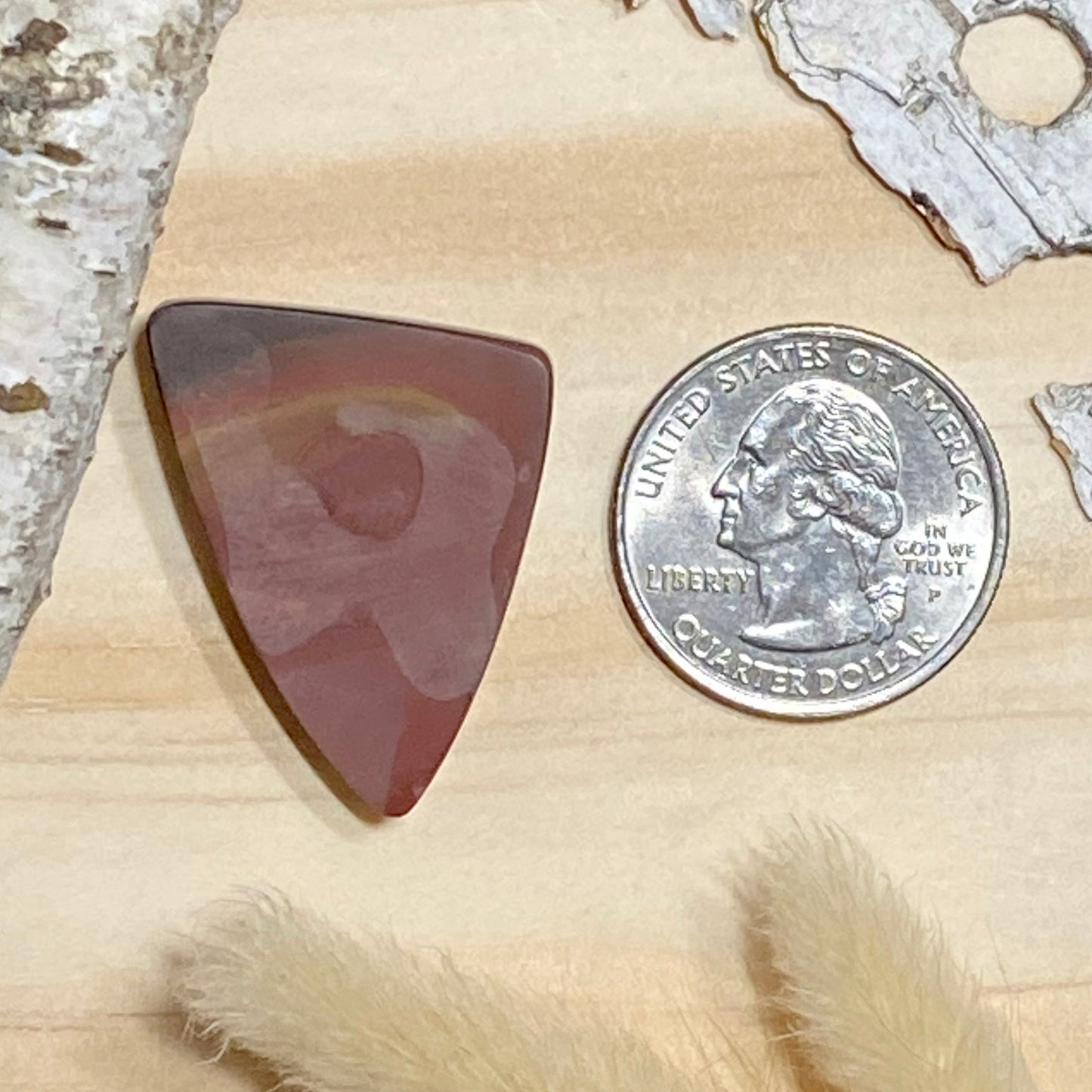 Munjina Stone Cabochon Back View - Stone Treasures by the Lake