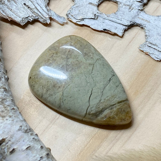 Lake Michigan Jasper Cabochon Front View - Stone Treasures by the Lake