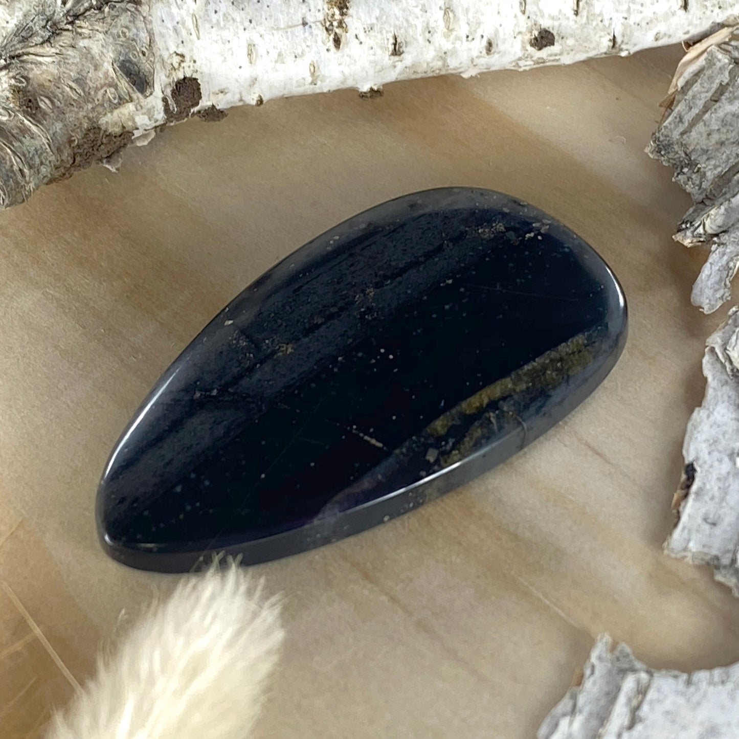 Basalt Cabochon Front View III - Stone Treasures by the Lake