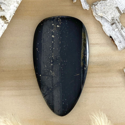 Basalt Cabochon Front View - Stone Treasures by the Lake