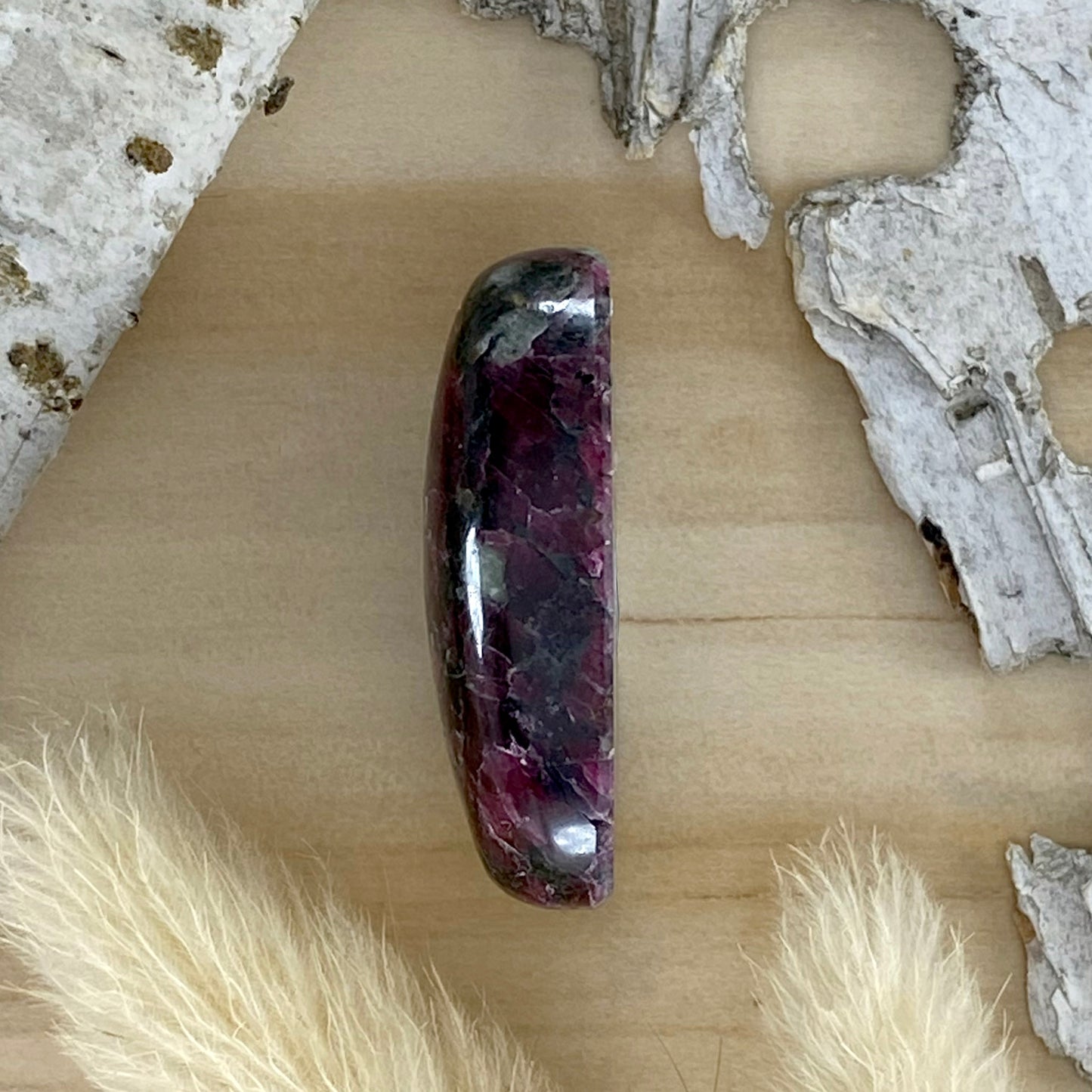 Eudialyte Cabochon FSide View - Stone Treasures by the Lake