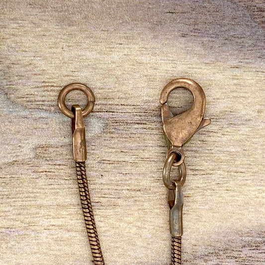 Antique Copper Snake Chains 2 - Stone Treasures by the Lake