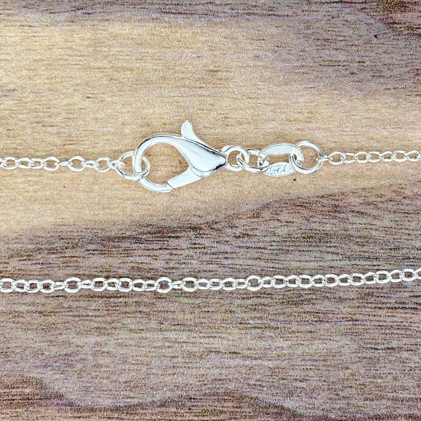 Silver plated cable chain - Stone Treasures by the Lake