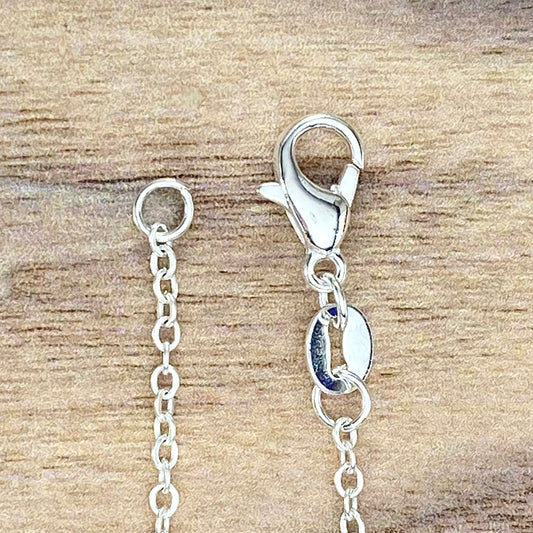 Silver plated cable chain 2 - Stone Treasures by the Lake
