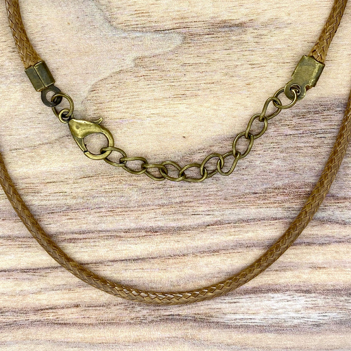 Adjustable Faux Leather Cords Brown - Stone Treasures by the Lake