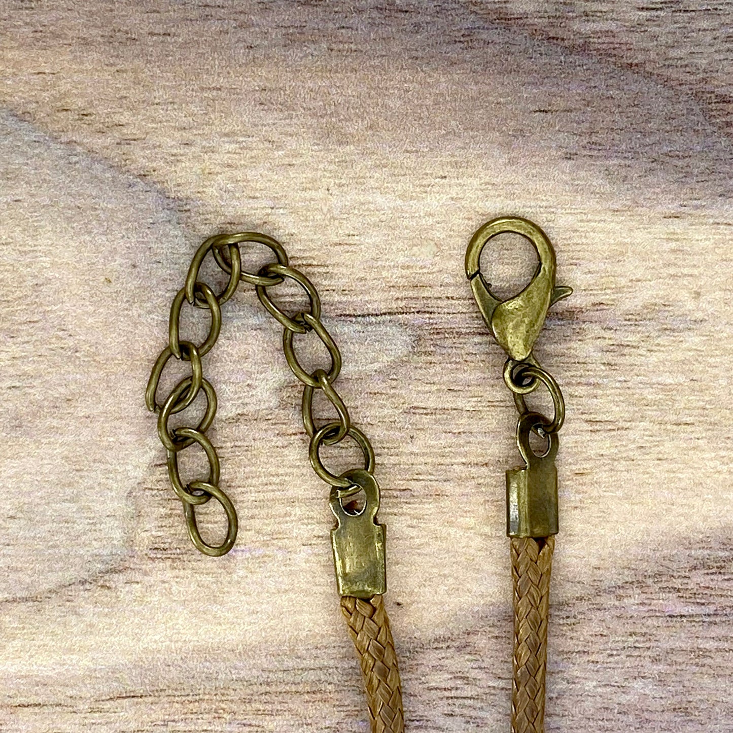 Adjustable Faux Leather Cords Brown 2 - Stone Treasures by the Lake