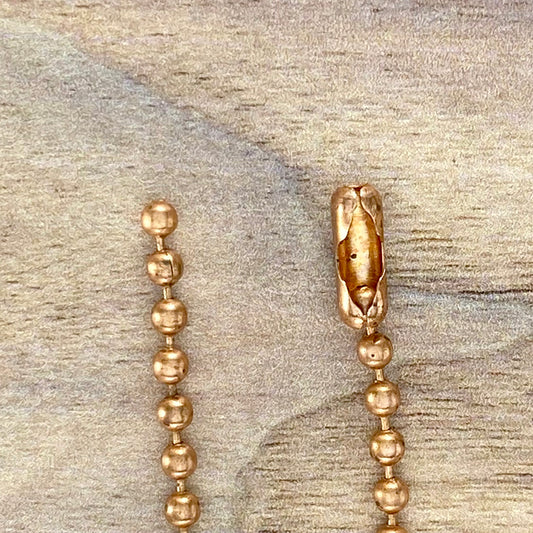 Copper Bead Chain 2 - Stone Treasures by the Lake