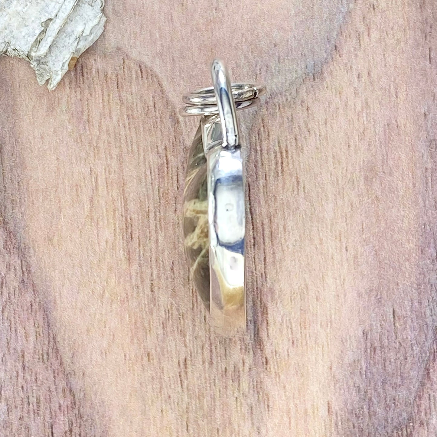 Basalt Pendant Side View - Stone Treasures by the Lake