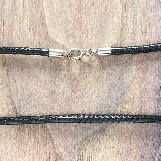 Braided Cotton Cord Necklace 2 - Stone Treasures by the Lake