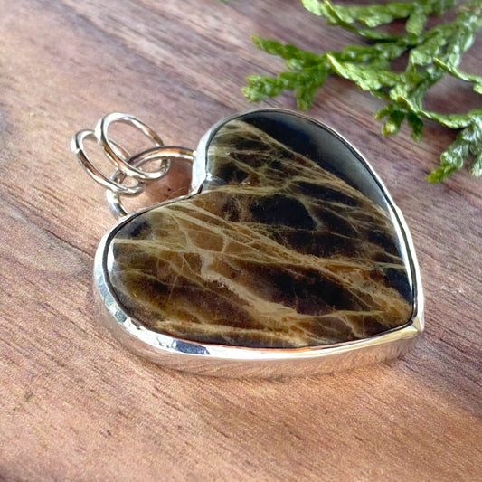 Basalt Pendant Front View II - Stone Treasures by the Lake