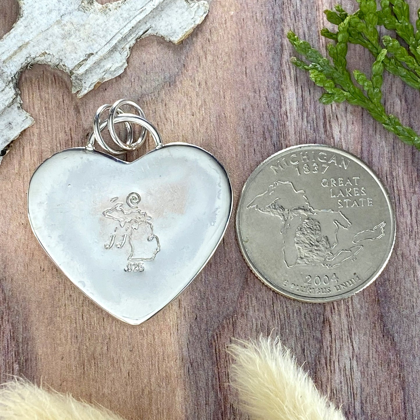 Basalt Pendant Back View - Stone Treasures by the Lake