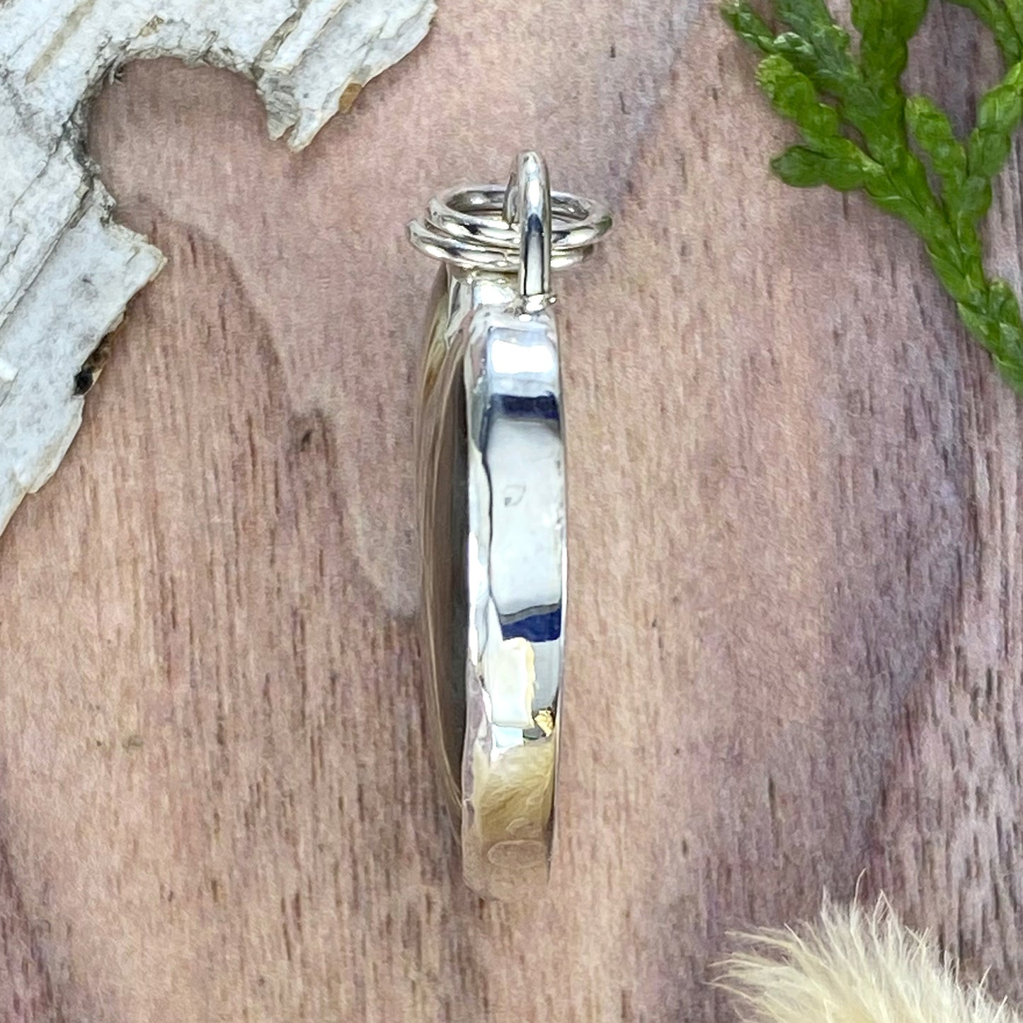 Basalt Pendant Side View - Stone Treasures by the Lake