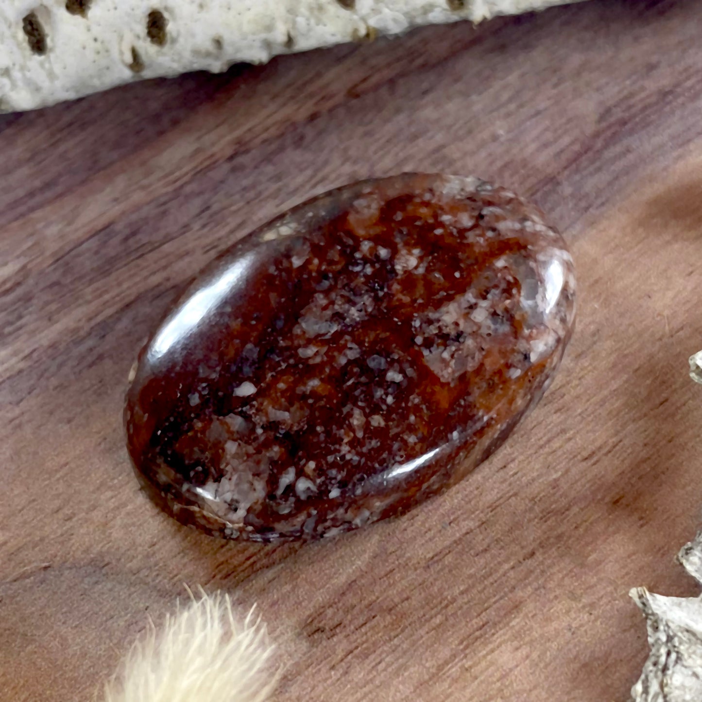 Granite Cabochon Front View III - Stone Treasures by the Lake