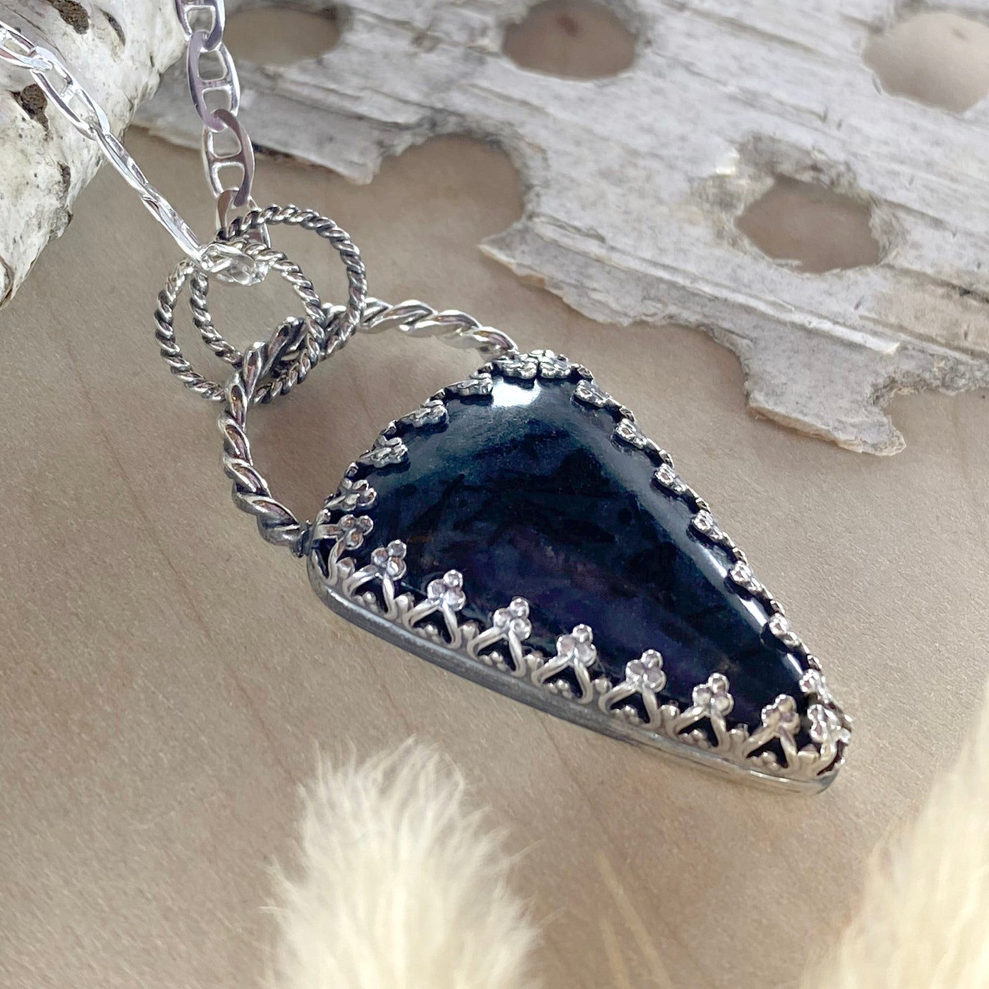 Pegmatite Pendant Necklace - Stone Treasures by the Lake