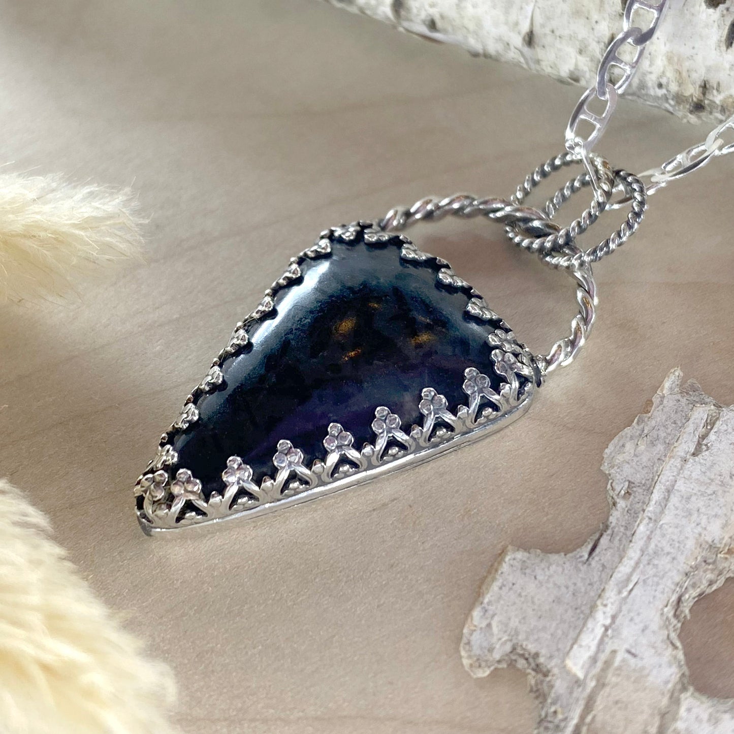 Pegmatite Pendant Necklace - Stone Treasures by the Lake