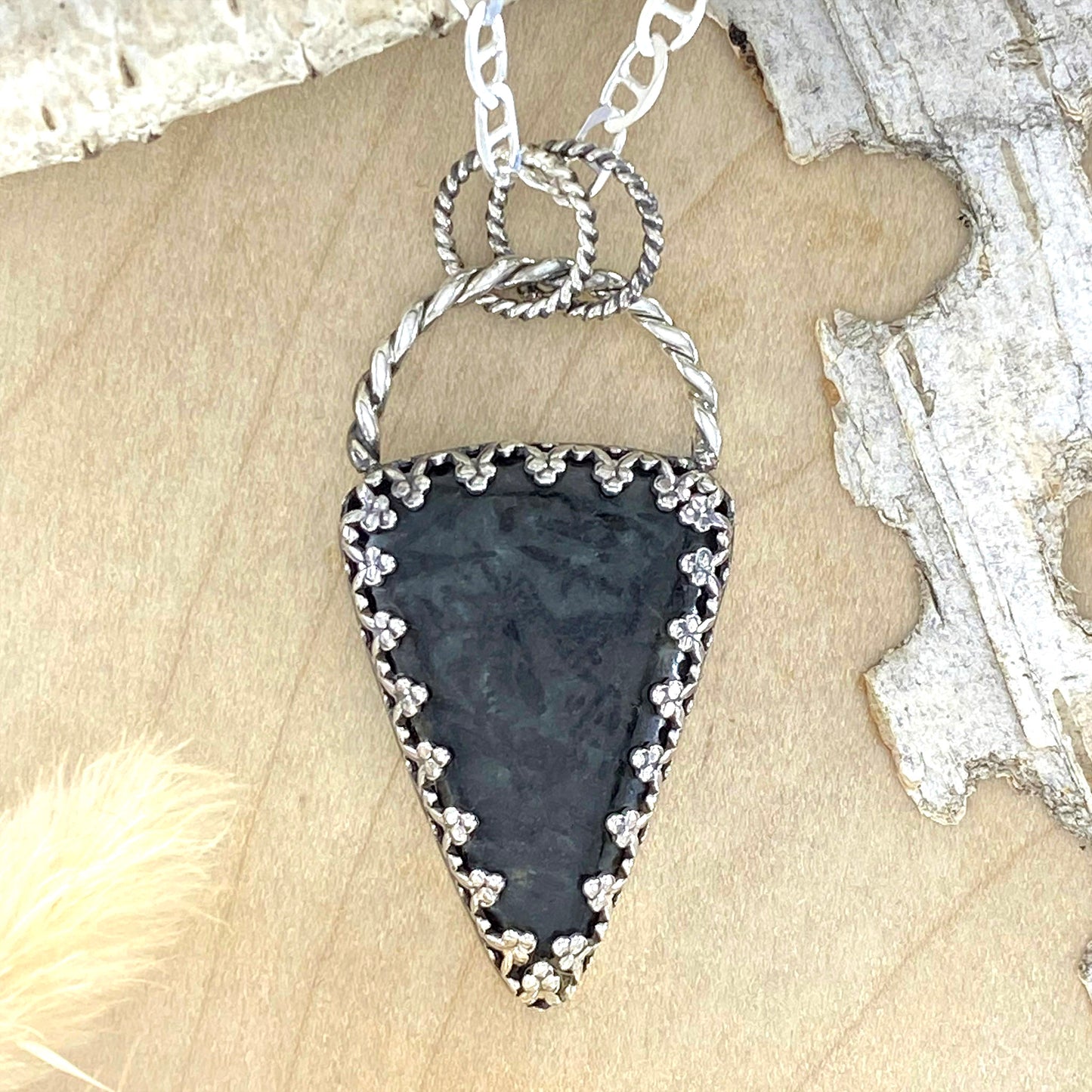 Pegmatite Pendant Necklace - Stone Treasures by the Lake