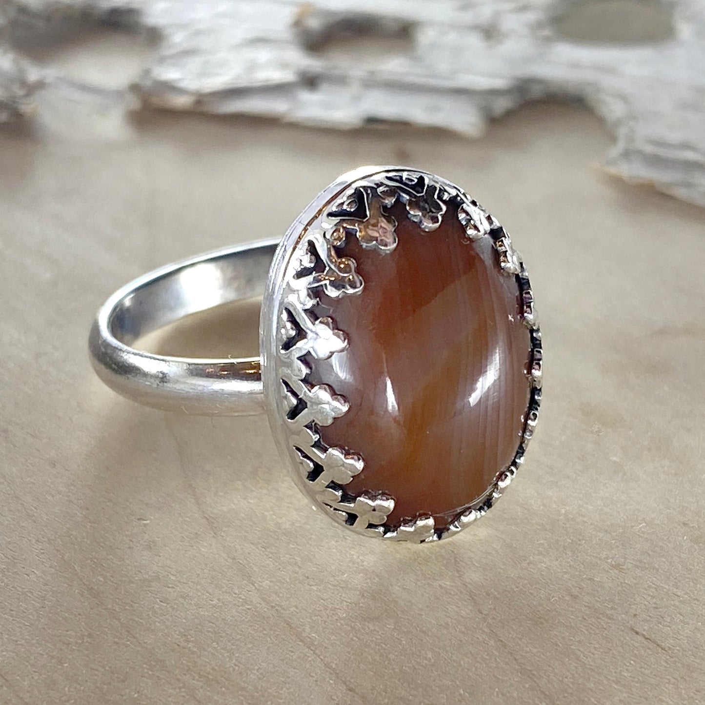 Lake Superior Agate Ring - Stone Treasures by the Lake
