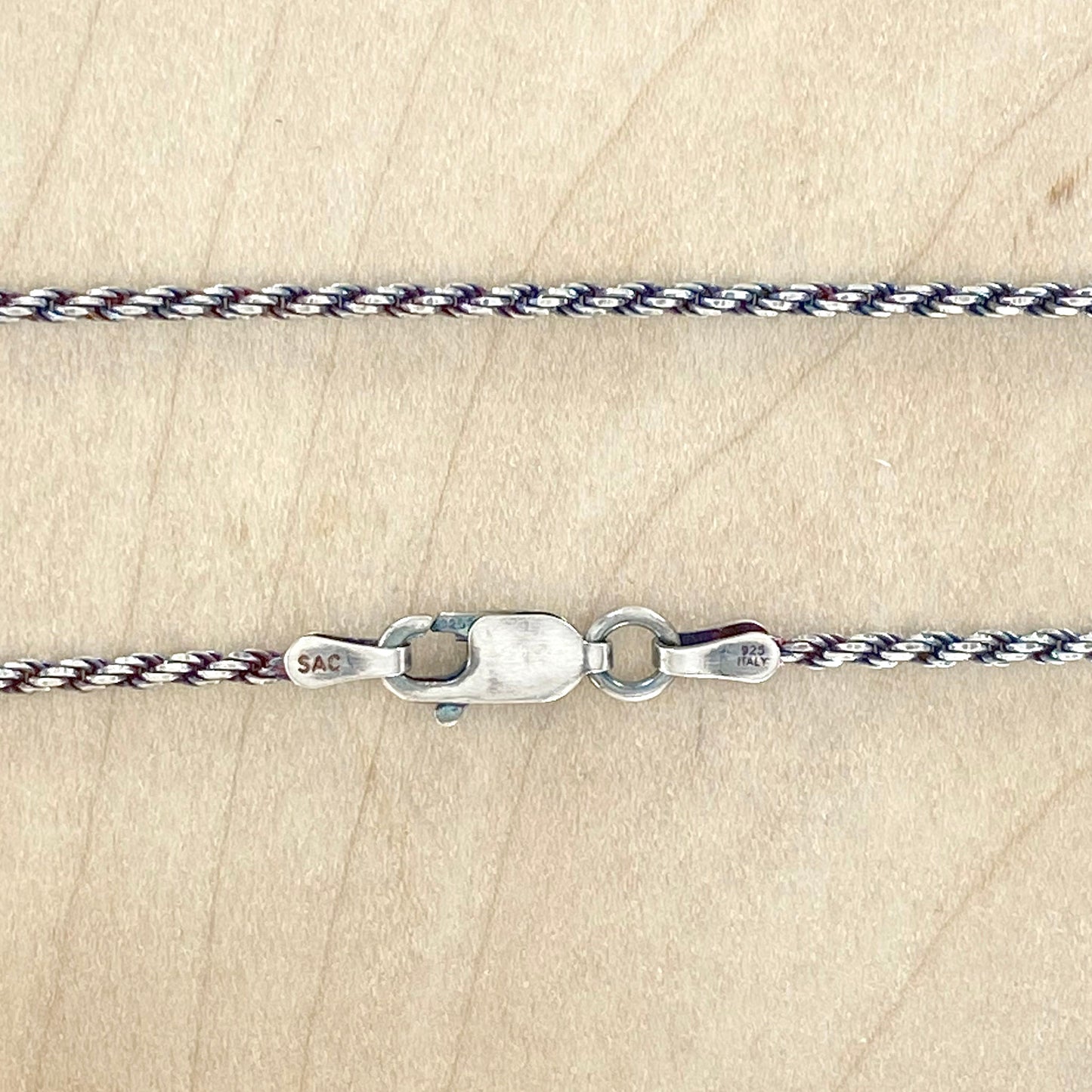Oxidized Rope Chain - Stone Treasures by the Lake