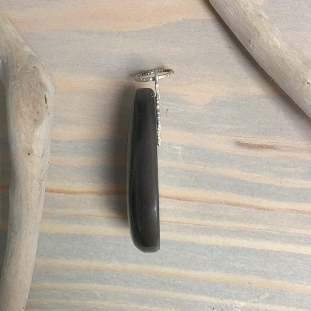 Aurora Borealis Obsidian Pendant - Stone Treasures by the Lake