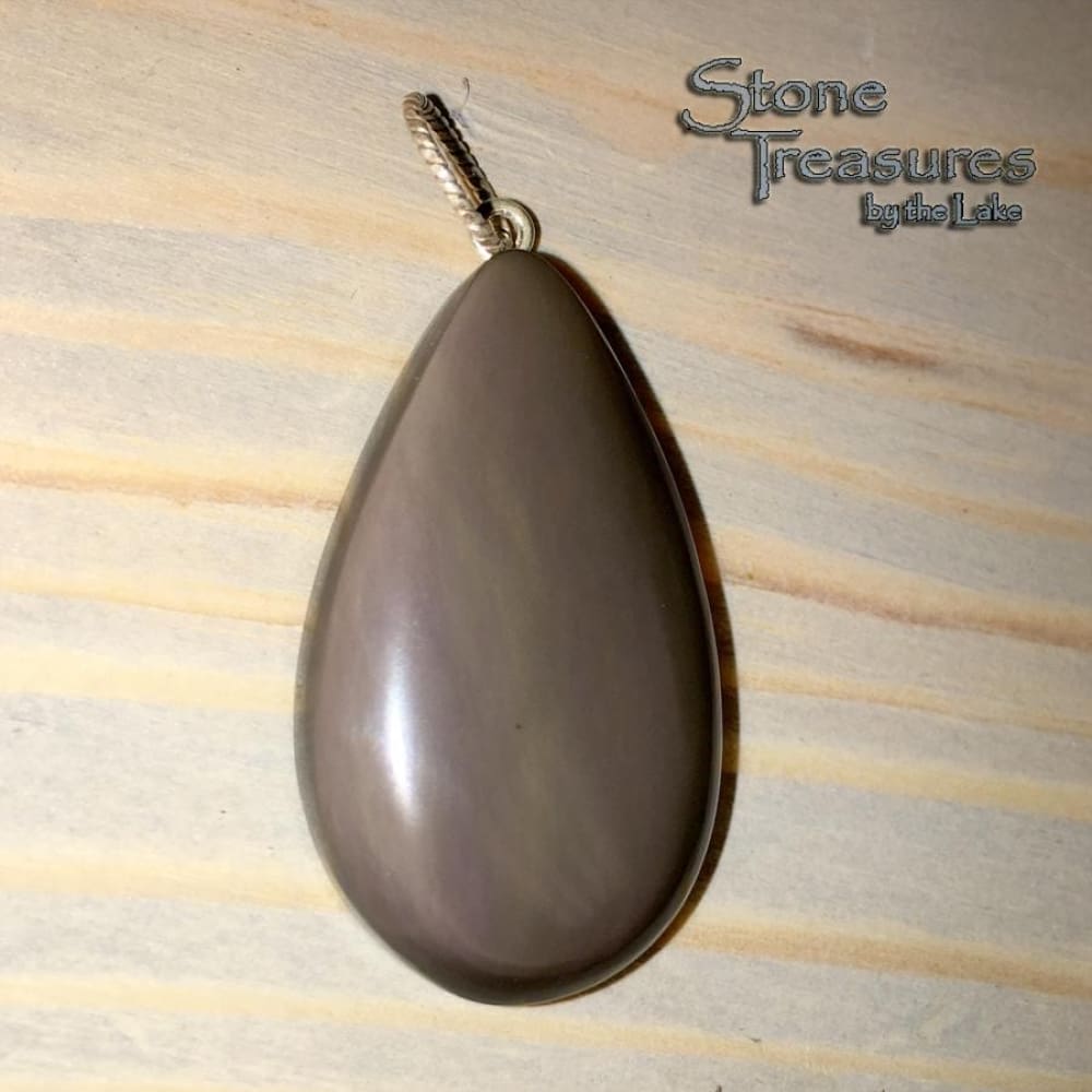 Aurora Borealis Obsidian Pendant - Stone Treasures by the Lake
