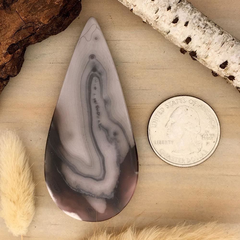 Champagne Agate Cabochon - Stone Treasures by the Lake
