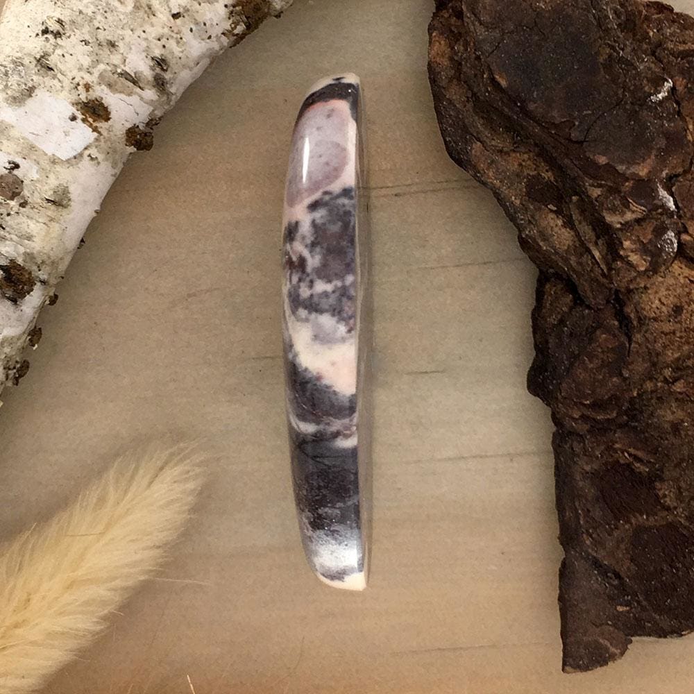 Porcelain Jasper Cabochon Side View - Stone Treasures by the Lake