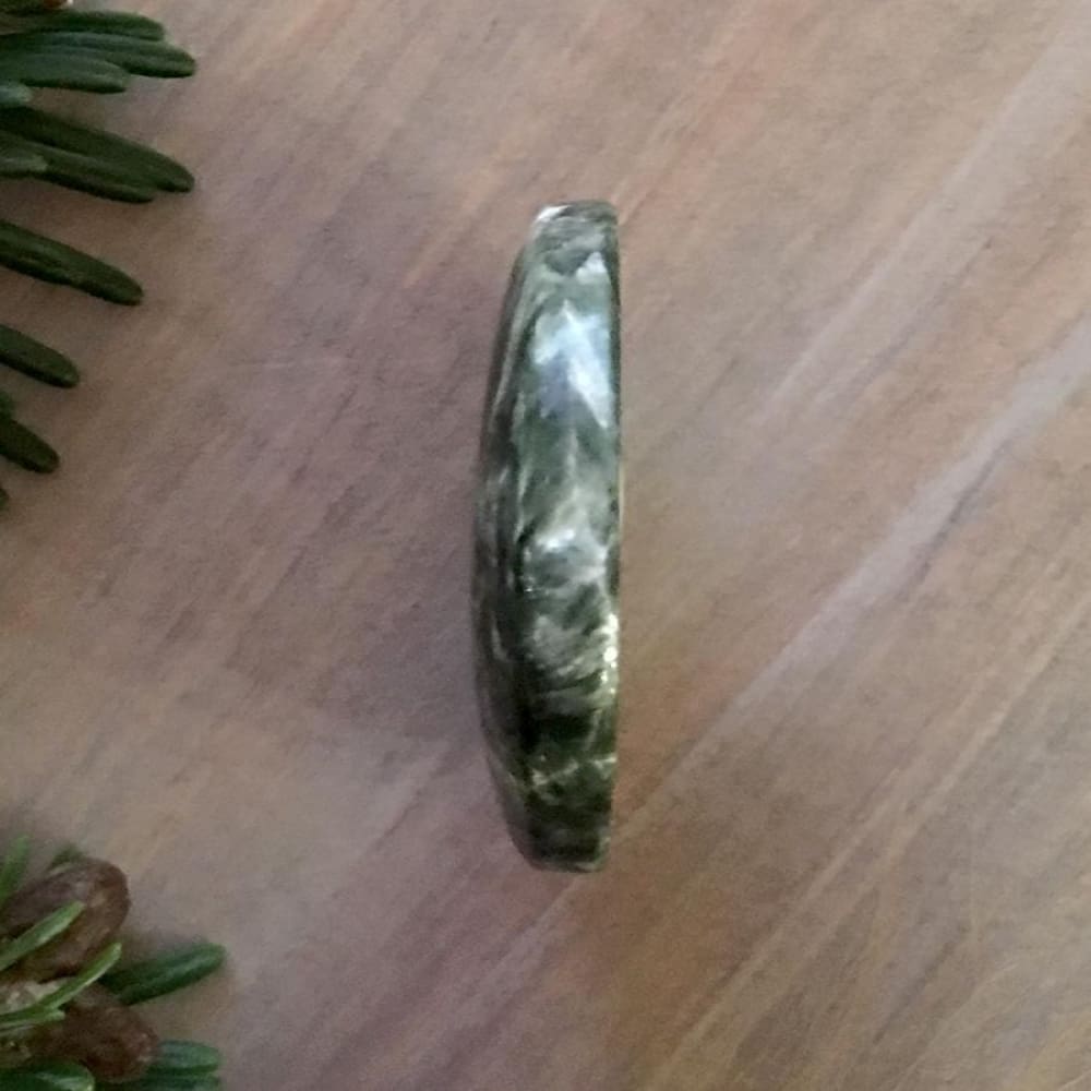 Seraphinite Cabochon Stone - Stone Treasures by the Lake