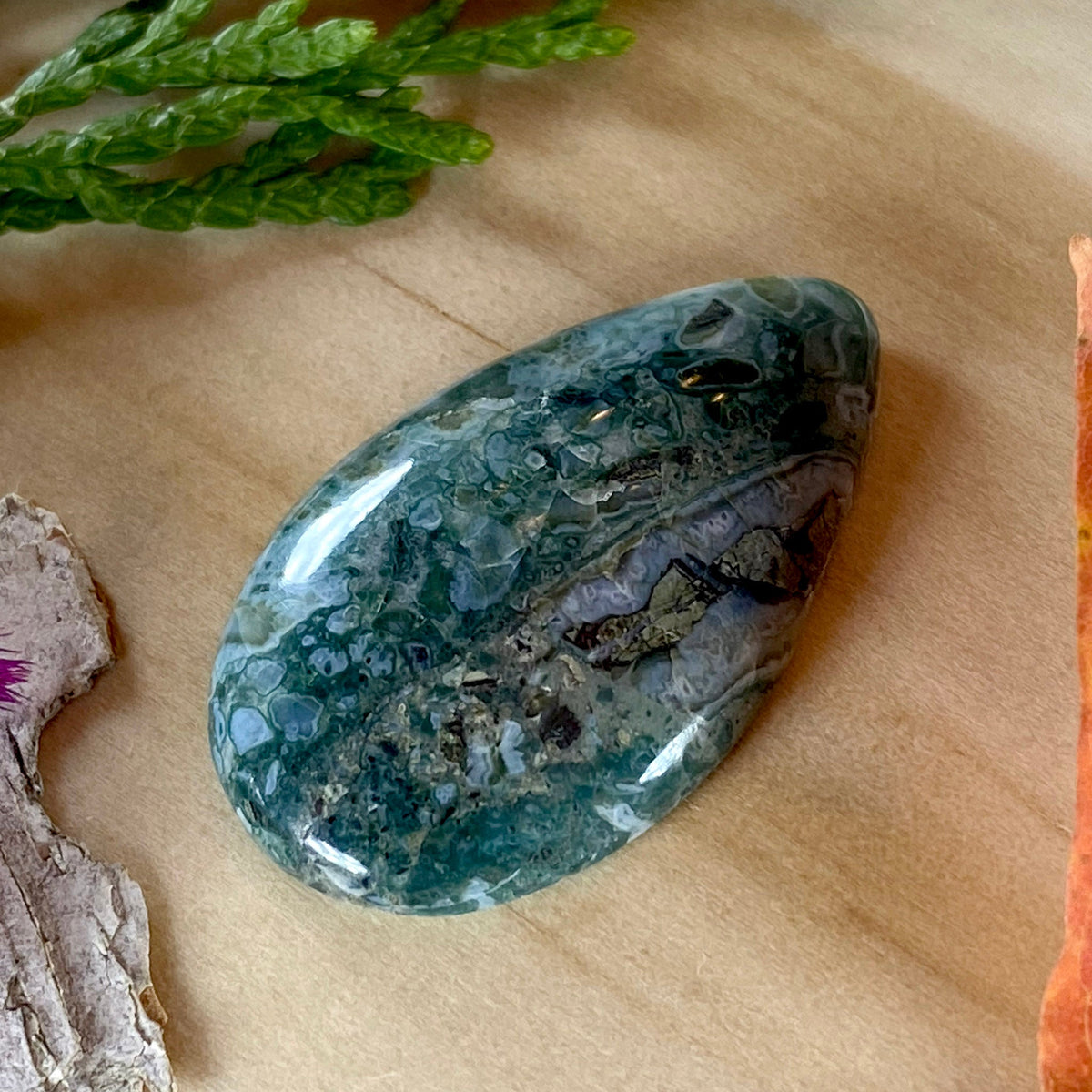 Blue Tide Seam Agate - Stone Treasures by the Lake