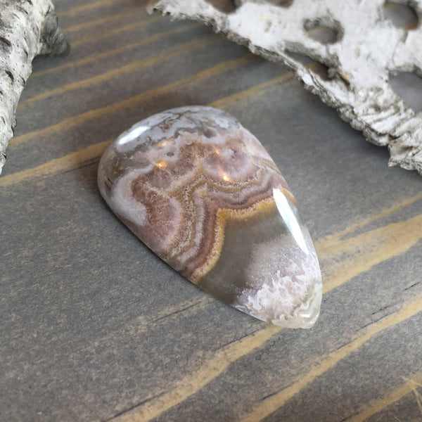 Flower of Peach Agate - Stone Treasures by the Lake