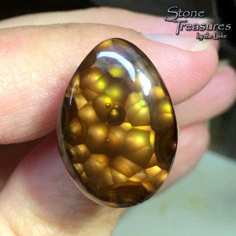 Deer Creek Fire Agate - Stone Treasures by the Lake
