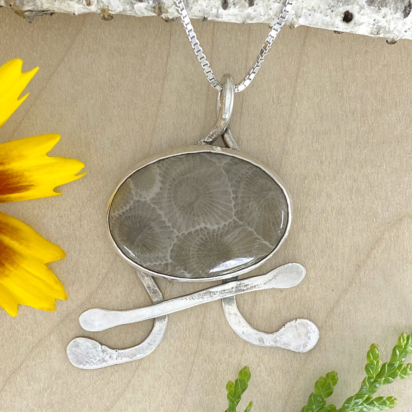 Petoskey Stone Pendant Necklace - Stone Treasures by the Lake