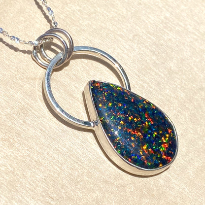 Kyocera Opal Pendant Necklace - Stone Treasures by the Lake