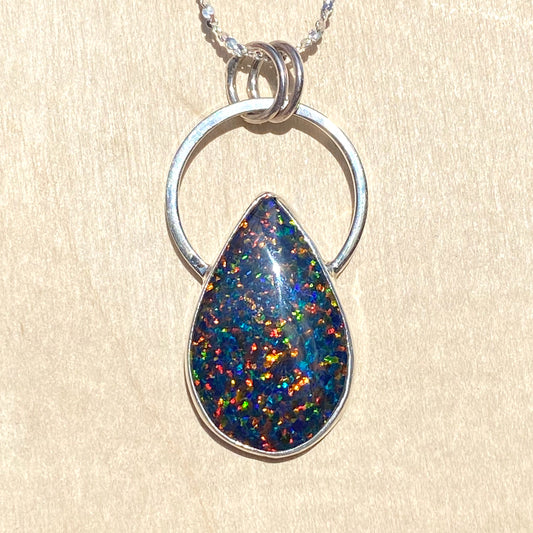 Kyocera Opal Pendant Necklace - Stone Treasures by the Lake