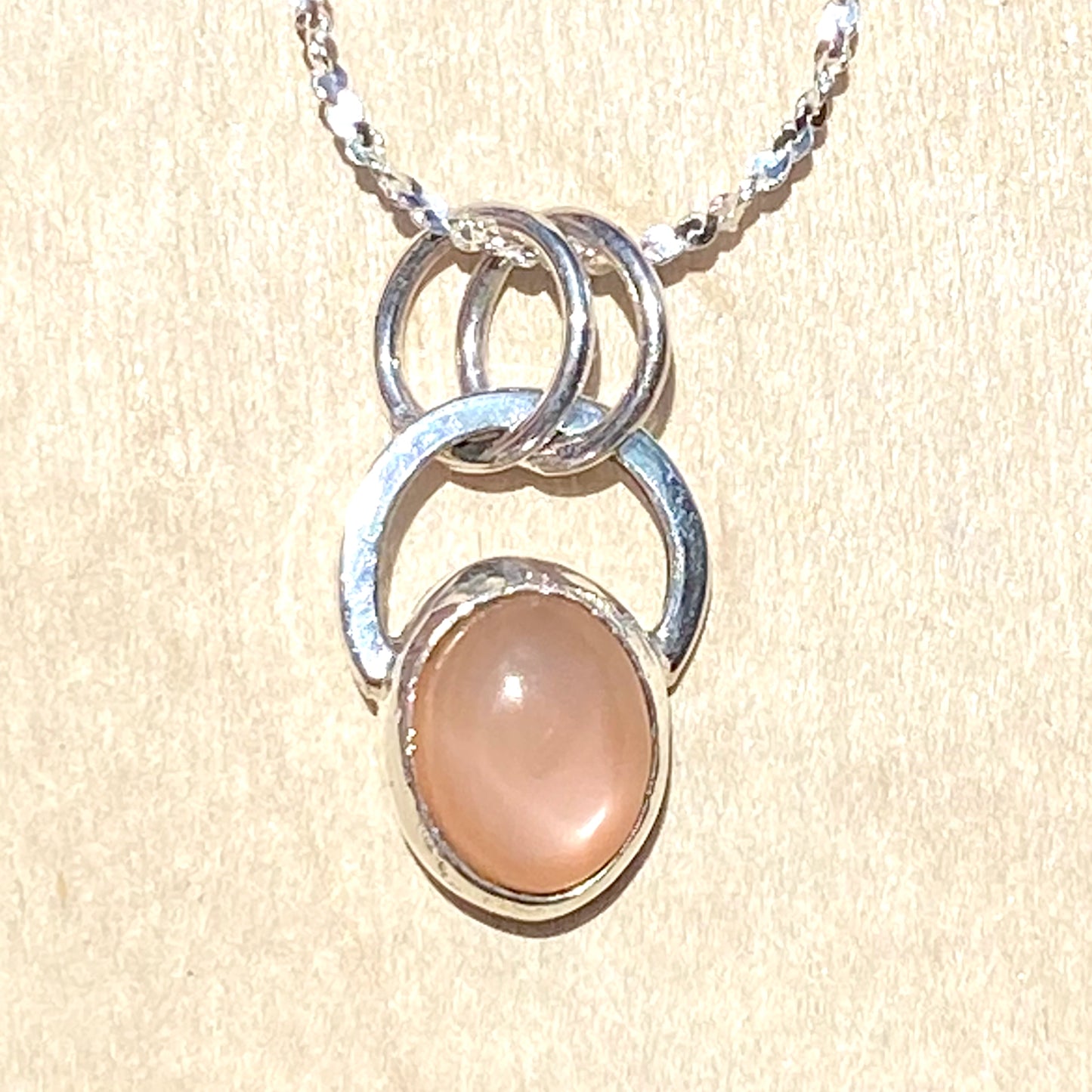 Moonstone Pendant Necklace - Stone Treasures by the Lake