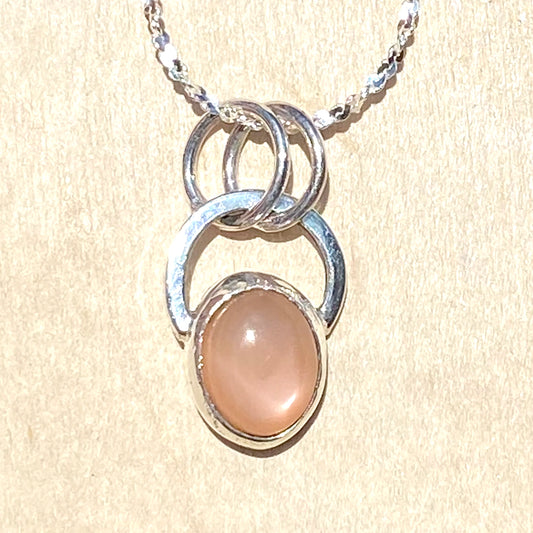 Moonstone Pendant Necklace - Stone Treasures by the Lake